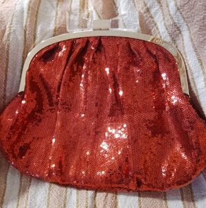 Felix Rey Glamorous Red Sequin Clutch